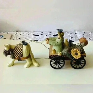 Rare WILLYRAYE STUDIO  Vintage ww2741 1999 "Kitty Delivery" Wagon